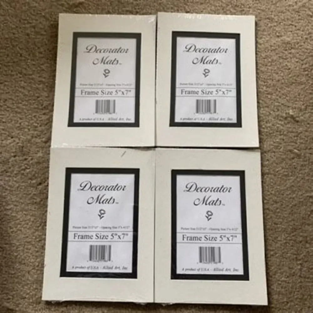 4 Frame Size 5”x7” Decorator Mats *New*